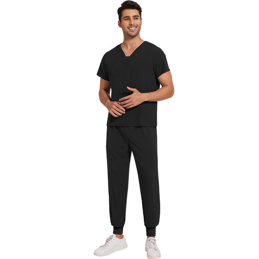 niaahinn Scrub Set for Men Medical Uniform Workwear Classic Top & Pant